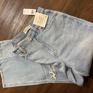 NEW Abercrombie & Fitch the ankle straight ultra high rise